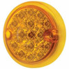 15 LED 3 Inch Rnd Dual Function Reflector Double Face Light - Amber LED / Amber Lens