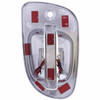 Chrome Plastic 6 Red Led Chrome Door Handle Cover - Driver Side For Freightliner