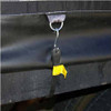 Epdm Rubber 15 Inch Tarp Straps W/ Steel S-Hooks