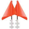 Chrome Warning Flag Holders