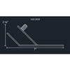 Under Frame Mount Light Bracket Stainless Steel W/ Watermelon Light Hole