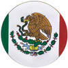 1 3/4 Inch Round Glossy Sticker W/ Mexico Flag Image And Peel And Stick For Up Shift and Air Valve Knobs