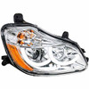 Chrome Projection Headlight W/ White LED Position Light - Passenger Side For Kenworth T680