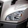 Chrome 10 LED Projector Headlight W/ LED Sequential Turn & Daytime Running Lamp - Driver Side For Freightliner Cascadia