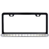 Black License Plate Frame W/ 14 LED 12 Inch Light Bar - White LED/ Clear Lens Black License Plate Frame W/ 14 LED 12 Inch Light Bar - White LED/ Clear Lens