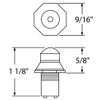 Red Mini Pilot Light With 3/8 Inch Mounting Holes, 2 Pack