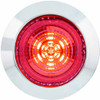 1 1/4 Inch 6 LED Dual Function Light - Red LED/ Clear Lens