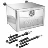 16 X 20 X 24 Inch Stainless Steel Bawer Evolution Tool Box W/ Top Pullout Drawer, Gas Shocks, Fast Mounting Brackets