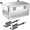 20 X 20 X 39 Inch Stainless Steel Bawer Evolution Tool Box W/ Top Pullout Drawer, Gas Shocks, Fast Mounting Brackets