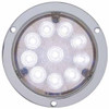 4 Inch 10 LED Back Up Light W/ Flange Mount - White LED/ Clear Lens