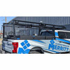 Merritt Aluminum 14 Foot Textured Black Ladder Rack W/ 56 Inch Wide Loading Area For Extended Cab Trucks With Standard Bed