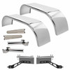 Hogebuilt 105 Inch 304 Stainless Steel Full Fender Kit  For Peterbilt W/ Low Air Leaf Suspension Hogebuilt 105 Inch 304 Stainless Steel Full Fender Kit  For Peterbilt W/ Low Air Leaf Suspension