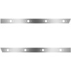 Stainless Steel Extended Cab Panels W/ 8 M-1 Millennium Light Holes For Peterbilt 359, 378, 379, 388 & 389