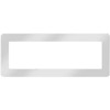 2.125 X 7.2 Inch Stainless Steel Radio Face Plate For Peterbilt 377, 379