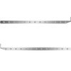 2.5 X 72 Inch Sleeper Panel W/ 13 - 3/4 Inch Amber/Clear LED Lights For Peterbilt 567, 579 - Pair