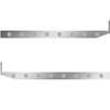 2.5 X 44 Inch Sleeper Panel W/ 8 - 3/4 Inch Amber/Clear LED Lights For Peterbilt 567, 579 - Pair