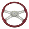 18" Classic Red Steering Wheel