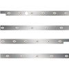 2.5 Inch S.S. Cab-Sleeper Panels W/ 22 P3 Amber/Clear LEDs  For Peterbilt 567 121BBC, 579 123BBC