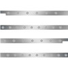 2.5 Inch S.S. Cab-Sleeper Panels W/ 32 - 3/4 Inch LEDs  For Peterbilt 567 113BBC, 579 117BBC SBA W/ 72 Inch Sleeper