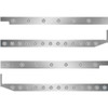 2.5 Inch S.S. Cab-Sleeper Panels W/ 40 - 3/4 Inch LEDs  For Peterbilt 567 113BBC, 579 117BBC SBA W/ 72 Inch Sleeper