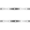 3 Inch Stainless Steel Cab Panels W/ 10 P1 Light Holes For Peterbilt 359