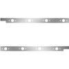 Stainless Steel Cab Panels W/ 8 P1 Light Holes For Peterbilt 567, 579 Day Cab W/ Rear-Mount Exhaust
