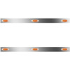 2.5 Inch Sleeper Panels W/ 6 P1 Amber/Amber LEDs For Peterbilt 386 W/ 36 Inch Sleeper