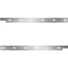 Stainless Steel Cab Panels W/ 12 P3 Light Holes For Peterbilt 567, 579 W/ Cab-Mount Exhaust