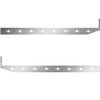 44 Inch Stainless Sleeper Panel W/ Extension W/ 16 P3 Light Holes For Peterbilt 567, 579