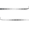 58 Inch Stainless Sleeper Panel W/ Extension W/ 20 P3 Light Holes For Peterbilt 567, 579