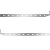 58 Inch Stainless Sleeper Panel W/ Extension W/ 20 - 3/4 Inch Light Holes For Peterbilt 567, 579