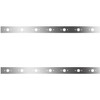63/72 Inch Stainless Steel Sleeper Panels W/ 14 P1 Light Holes For Peterbilt