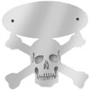 Stainless Steel Skull And Crossbones Hood Emblem Accent For Peterbilt 367, 378, 379, 388, 389