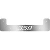 24 Inch Stainless Steel Logo Front Flap Weight W/ Backplate For Peterbilt 379