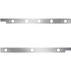 Stainless Steel Cab Panels W/ Dual Block Heater Plug, 6 P1 Light Holes For Peterbilt 567