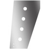 Stainless Steel Standard Cowl Panels W/ 8 - 3/4 Inch Round Light Holes For Peterbilt 359