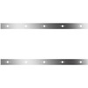 4 Inch Stainless Steel Sleeper Panels W/ 10 P3 Light Holes For Peterbilt 367, 384, 386, 388, 389