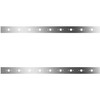 4 Inch Stainless Steel Sleeper Panels W/ 18 P3 Light Holes For Peterbilt 367, 384, 386, 388, 389