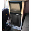 Brushed Stainless One Drawer Cabinet With Refrigerator & Microwave For Peterbilt 379 Passenger Side