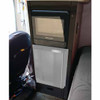 Black 1 Drawer Cabinet W/ Refrigerator Mount & Microwave For 2016 - Current Peterbilt 389 Passenger Side