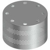 Stainless Steel Polished Hub Cover W/ Oval Vent Holes On Side For Dana Spicer Drive Axel Hub Covers
