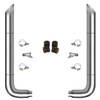 TPHD 6-5 X 96 Inch Chrome Exhaust Kit With Miter Stacks, Long 90s, 55 In. Spool  For Peterbilt 378, 379, 389