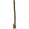 Rockwood 10 Inch Black & Gray Leather Air Horn Pull Cord With Eagle Head Concho