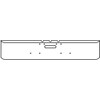 18 Inch Chrome Texas Rolled End Bumper W/ Tow Holes Freightliner Classic, FLC & COE 1984-1999