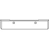 20 Inch Chrome Texas Boxed End Bumper, Blind Mount W/ Tow Holes For Kenworth W900B, W900L