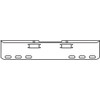 18 Inch Chrome Texas Rolled End Bumper W/ Tow & 6 Oval Light Holes For Peterbilt 352 & 359