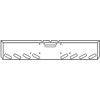 18 Inch Chrome Texas Boxed End Bumper W/ Vent, 8 Angled Oval Light Holes For Freightliner