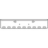 18 Inch Chrome Texas Rolled End Bumper W/ Tow & 9 Oval Light Holes For Peterbilt 367, 388, 389 & 567 SFA
