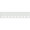 20 Inch Chrome Texas Boxed End Bumper W/ 9 Round 4 Inch Light Holes