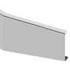 14 Inch Chrome Tapered Break Back Bumper W/ Tow, Vent & Square Fog Light Holes For Kenworth T800